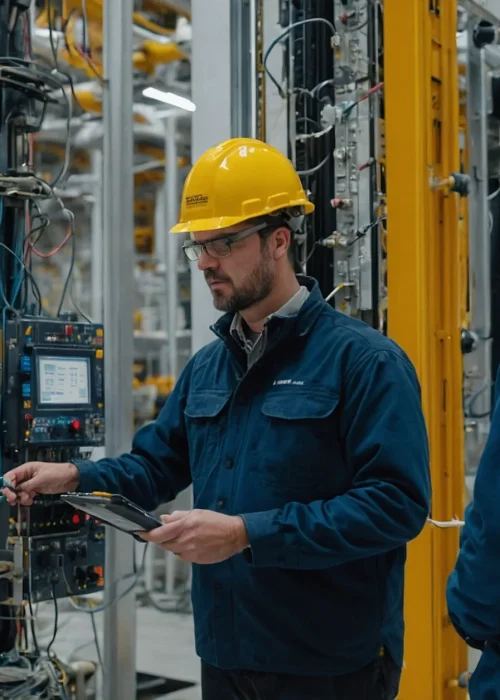 Leonardo_Kino_XL_A_team_of_engineers_conducting_installation_i_1
